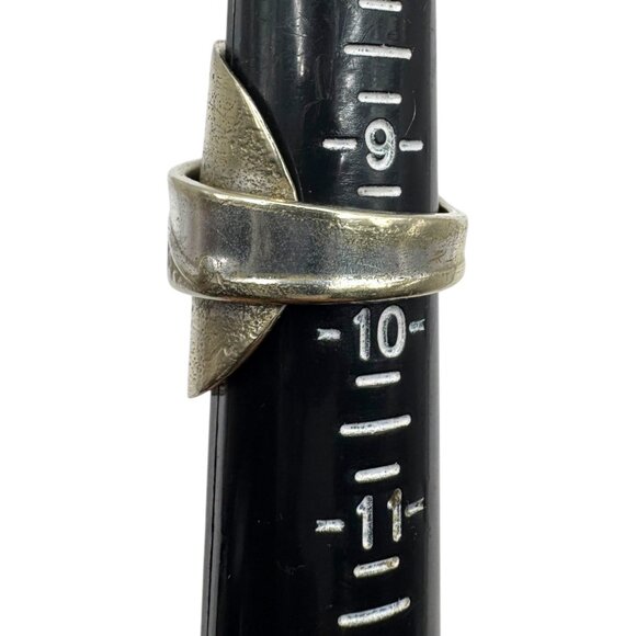 Antique Gerber Baby Winthrop Silver Plated Spoon Artisan Ring Size 9.5 - Picture 8 of 13